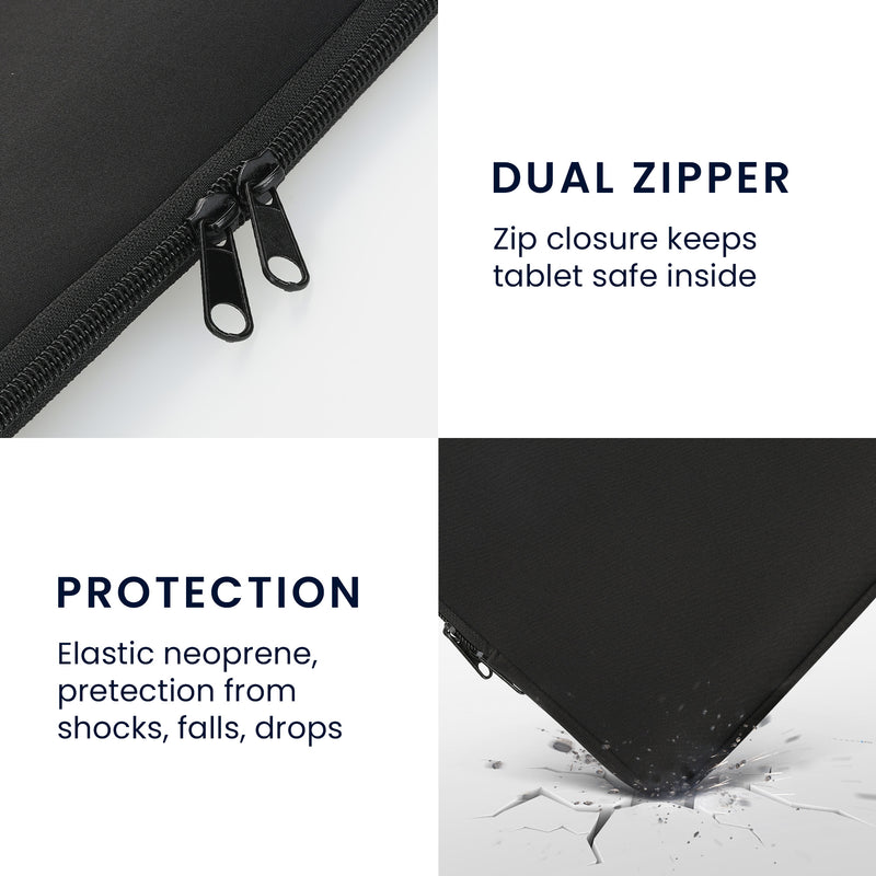 kwmobile Tablet Case compatible with 12.4"-12.9" Tablet - Universal Pouch Cover Case - Protective Sleeve