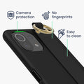 kwmobile Case Compatible with Xiaomi 11 Lite (5G) NE / Mi 11 Lite (5G) - Phone Case with Ring Holder - Mobile Phone Cover Case