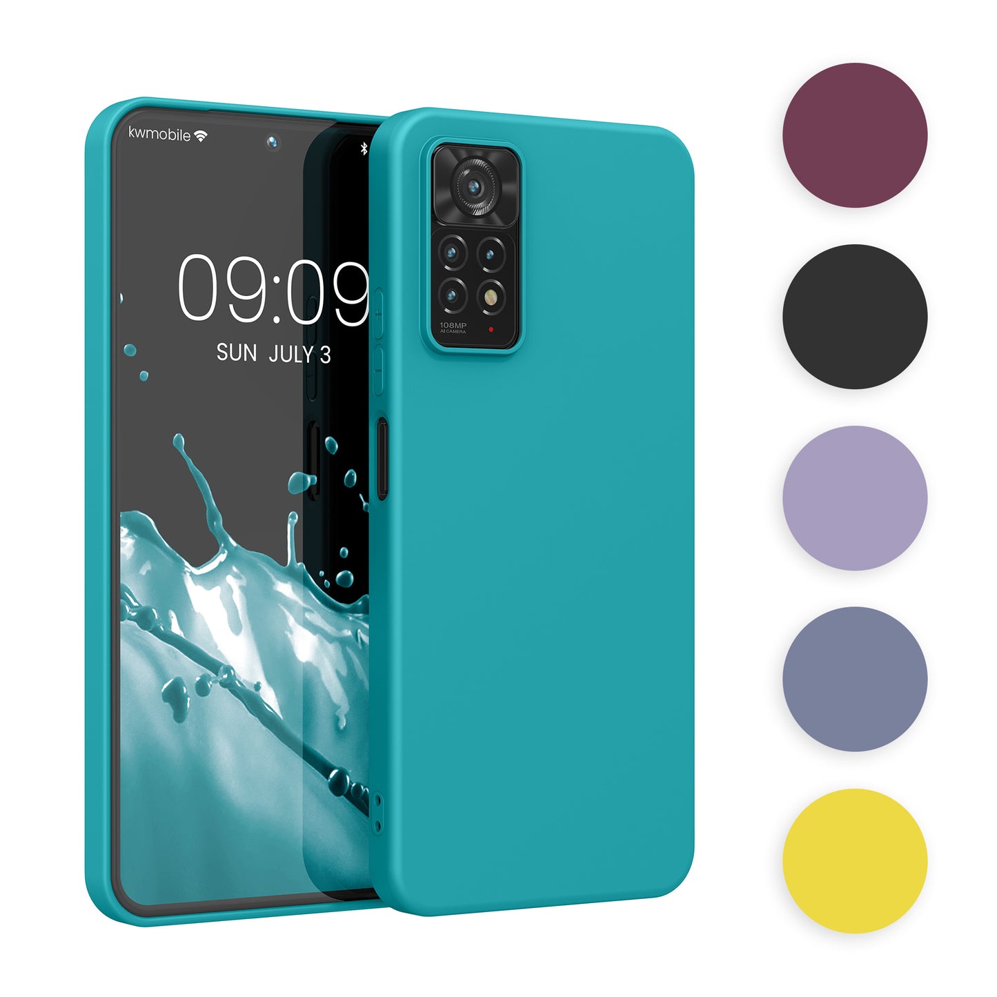 kwmobile Hülle kompatibel mit Xiaomi Redmi Note 11 Pro / Note 11 Pro (5G) / Note 12 Pro (4G) Hülle - weiches TPU Silikon Case - Cover geeignet für kabelloses Laden - Marineblau Marineblau  