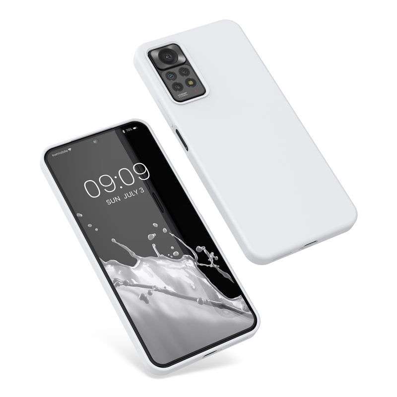 kwmobile Phone Case for Xiaomi Redmi Note 11 Pro / Note 11 Pro (5G) / Note 12 Pro (4G) Case - Silicone - Wireless Charging - Protective Cover