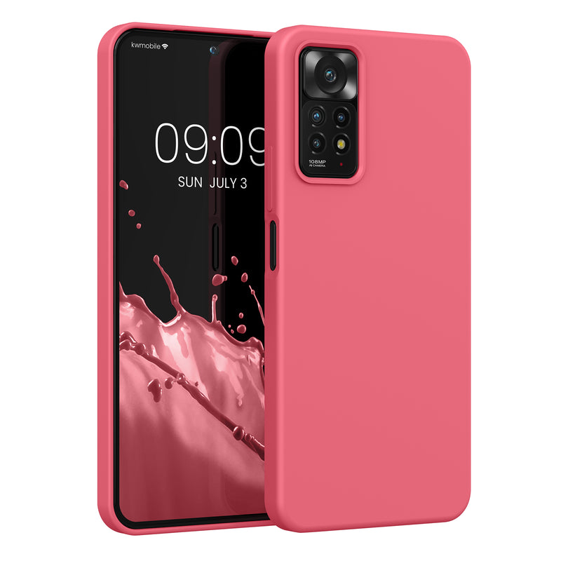 kwmobile Phone Case for Xiaomi Redmi Note 11 Pro / Note 11 Pro (5G) / Note 12 Pro (4G) Case - Silicone - Wireless Charging - Protective Cover
