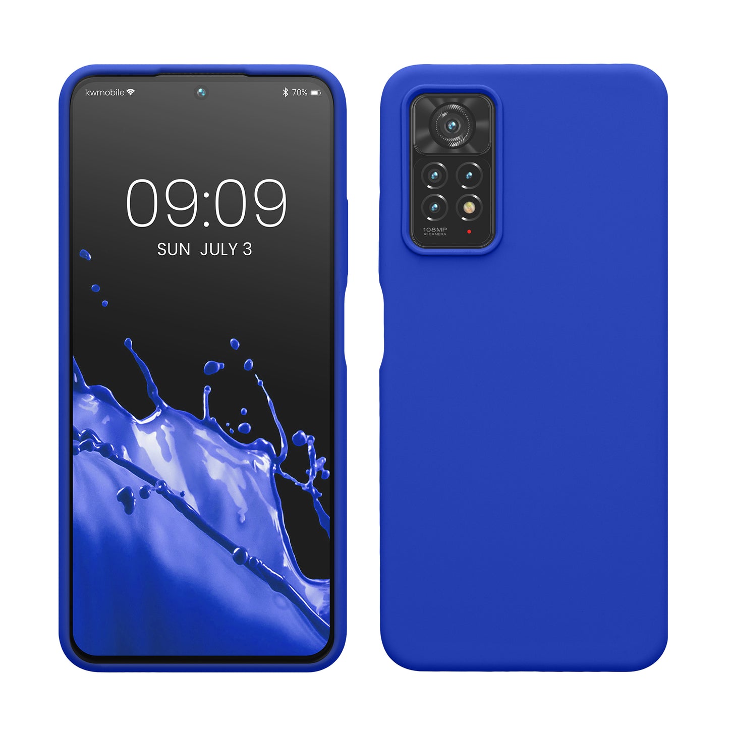 kwmobile Phone Case for Xiaomi Redmi Note 11 Pro / Note 11 Pro (5G) / Note 12 Pro (4G) Case - Silicone - Wireless Charging - Protective Cover