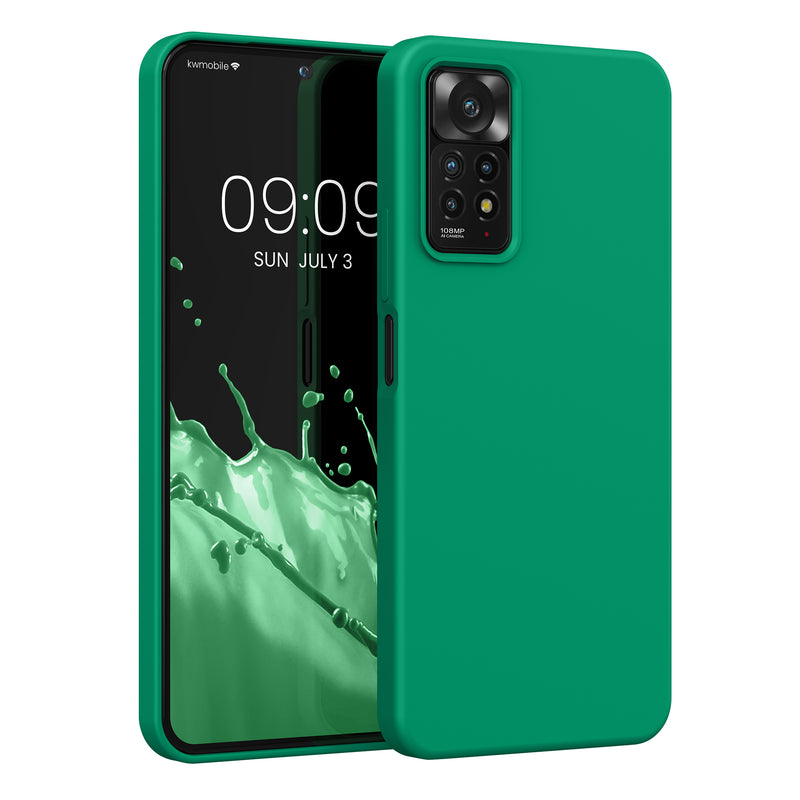 kwmobile Phone Case for Xiaomi Redmi Note 11 Pro / Note 11 Pro (5G) / Note 12 Pro (4G) Case - Silicone - Wireless Charging - Protective Cover