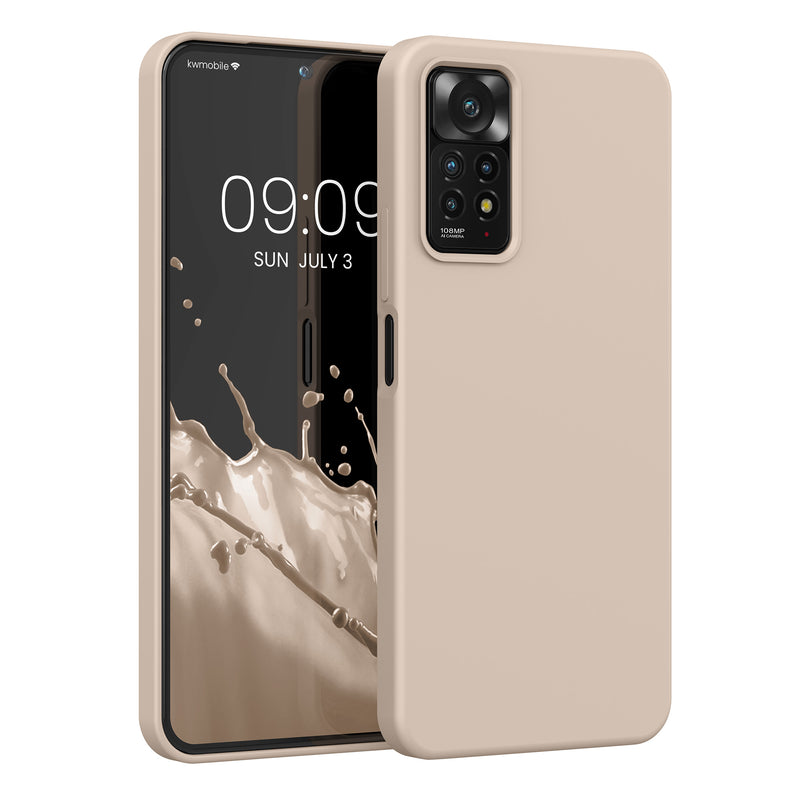 kwmobile Phone Case for Xiaomi Redmi Note 11 Pro / Note 11 Pro (5G) / Note 12 Pro (4G) Case - Silicone - Wireless Charging - Protective Cover