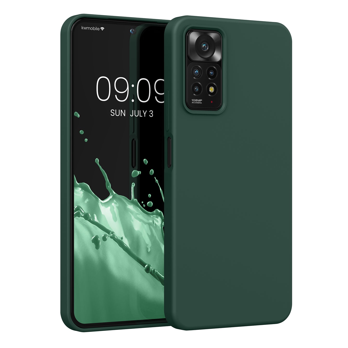 kwmobile Phone Case for Xiaomi Redmi Note 11 Pro / Note 11 Pro (5G) / Note 12 Pro (4G) Case - Silicone - Wireless Charging - Protective Cover