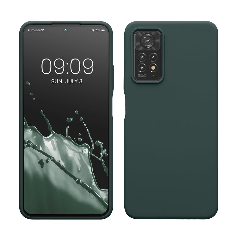 kwmobile Phone Case for Xiaomi Redmi Note 11 Pro / Note 11 Pro (5G) / Note 12 Pro (4G) Case - Silicone - Wireless Charging - Protective Cover