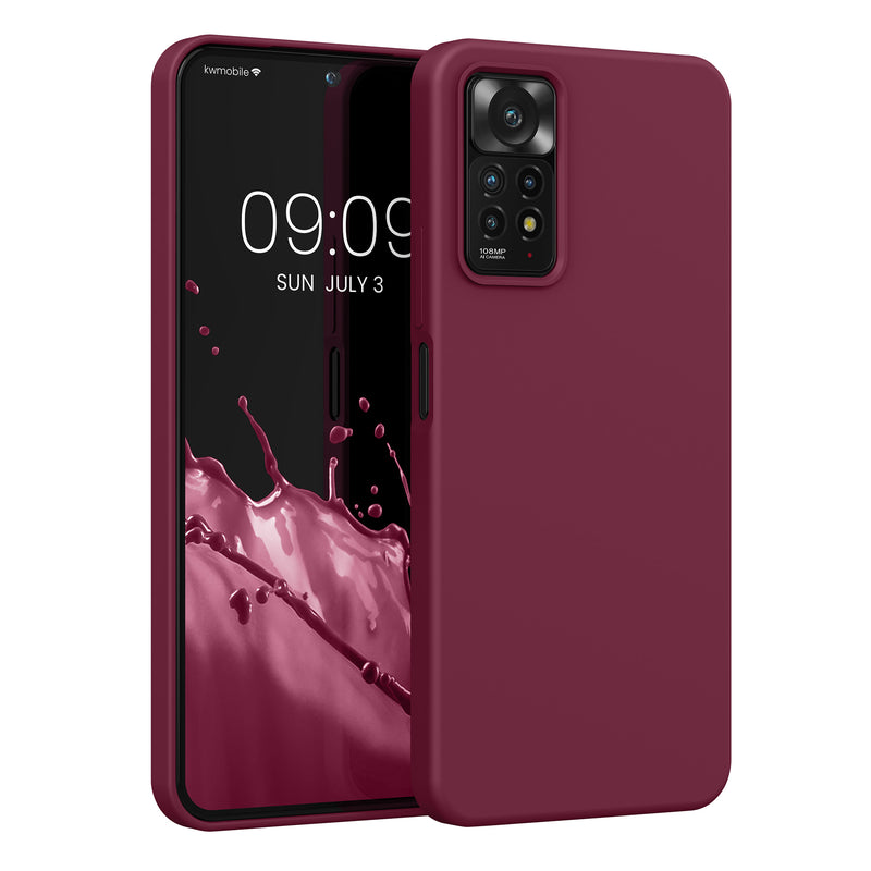 kwmobile Phone Case for Xiaomi Redmi Note 11 Pro / Note 11 Pro (5G) / Note 12 Pro (4G) Case - Silicone - Wireless Charging - Protective Cover