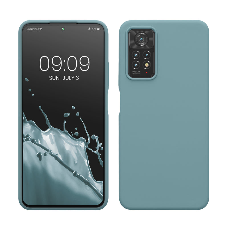 kwmobile Phone Case for Xiaomi Redmi Note 11 Pro / Note 11 Pro (5G) / Note 12 Pro (4G) Case - Silicone - Wireless Charging - Protective Cover
