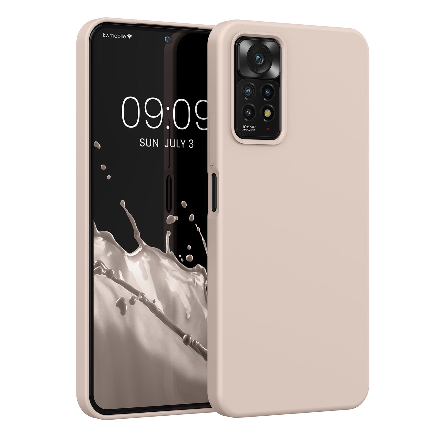kwmobile Phone Case for Xiaomi Redmi Note 11 Pro / Note 11 Pro (5G) / Note 12 Pro (4G) Case - Silicone - Wireless Charging - Protective Cover