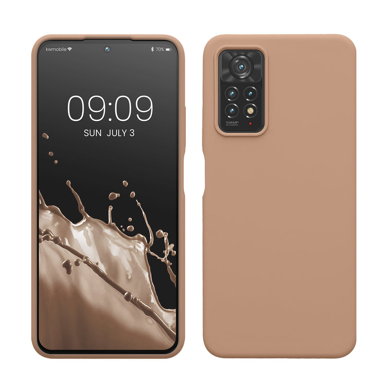 kwmobile Phone Case for Xiaomi Redmi Note 11 Pro / Note 11 Pro (5G) / Note 12 Pro (4G) Case - Silicone - Wireless Charging - Protective Cover