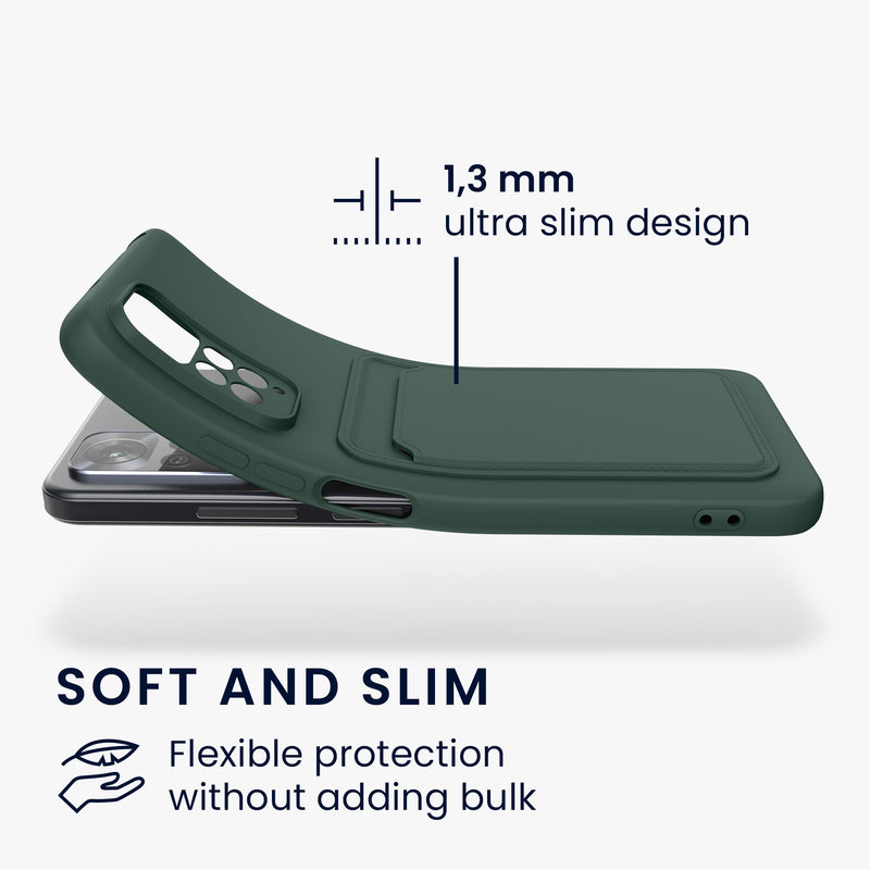 kwmobile Phone Case compatible with Xiaomi Redmi Note 11 / Note 11S Case - Phone Cover with Card Slot