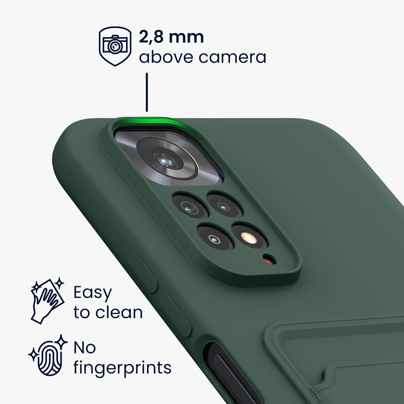 kwmobile Phone Case compatible with Xiaomi Redmi Note 11 / Note 11S Case - Phone Cover with Card Slot