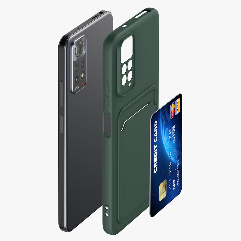 kwmobile Phone Case compatible with Xiaomi Redmi Note 11 / Note 11S Case - Phone Cover with Card Slot