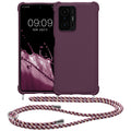 kwmobile Necklace Case compatible with Xiaomi 11T / 11T Pro - Cover with Lanyard - Silicone Protective Case
