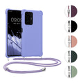 kwmobile Necklace Case kompatibel mit Xiaomi 11T / 11T Pro Hülle - Cover mit Kordel zum Umhängen - Silikon Schutzhülle Bordeaux Violett Bordeaux Violett  