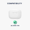 kwmobile Case compatible with JBL Tune 230 NC TWS / T230NC / T235NC Case - Headphone Case - TPU Silicone Cover - Protective Cover