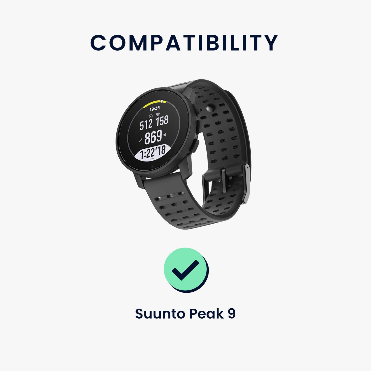 kwmobile USB Charger Cable compatible with Suunto Peak 9 Charging Cable - Smartwatch Replacement Cable - Fitness Tracker Charging Cable