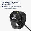 kwmobile USB Charger Cable compatible with Suunto Peak 9 Charging Cable - Smartwatch Replacement Cable - Fitness Tracker Charging Cable