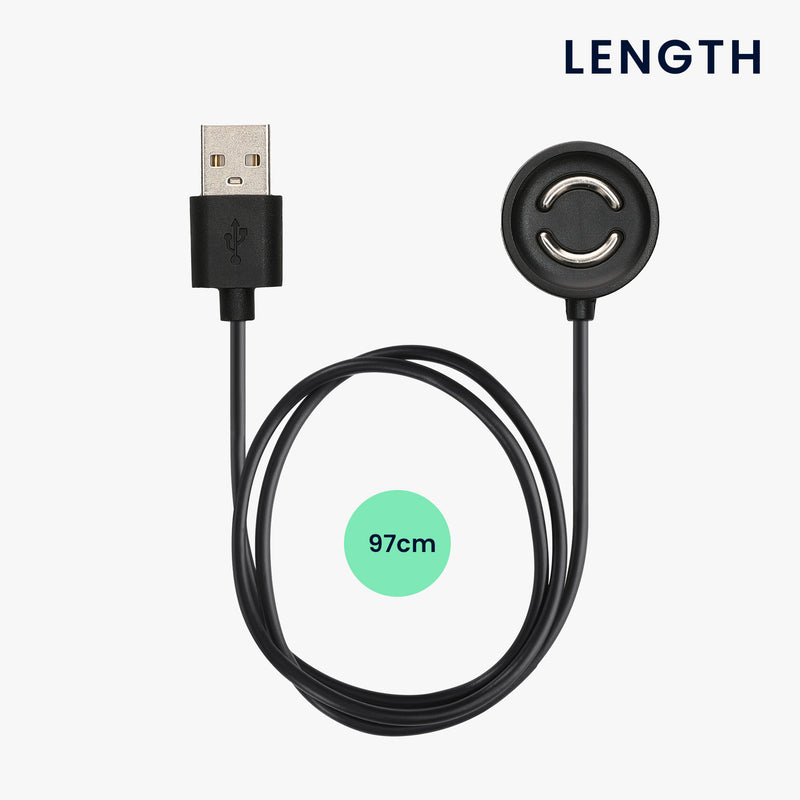 kwmobile USB Charger Cable compatible with Suunto Peak 9 Charging Cable - Smartwatch Replacement Cable - Fitness Tracker Charging Cable