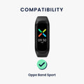kwmobile Watch Strap for Oppo Band Sport Bracelet Fitness Tracker Band Set Replacement Strap Smartwatch