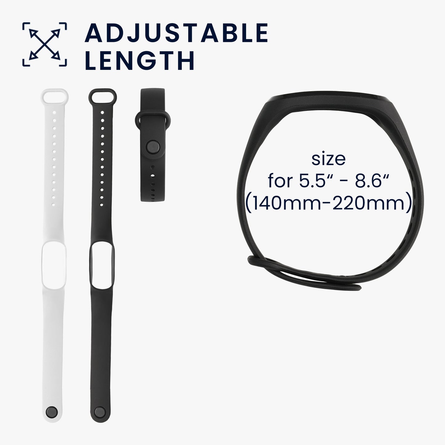 kwmobile Watch Strap for Oppo Band Sport Bracelet Fitness Tracker Band Set Replacement Strap Smartwatch