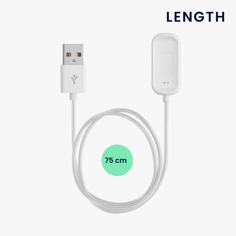 kwmobile USB Cable Charger compatible with Oppo Band Sport Charging Cable Smart Watch Replacement Cable Fitness Tracker Charging Cable