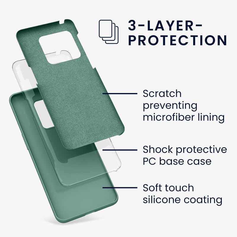 kwmobile Cell Phone Case for OnePlus 10 Pro 5G Case - Silicone - Wireless Charging - Protective Cover
