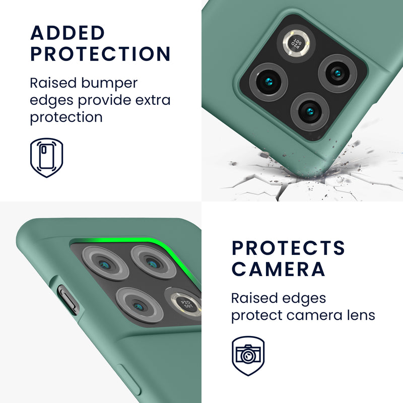 kwmobile Cell Phone Case for OnePlus 10 Pro 5G Case - Silicone - Wireless Charging - Protective Cover
