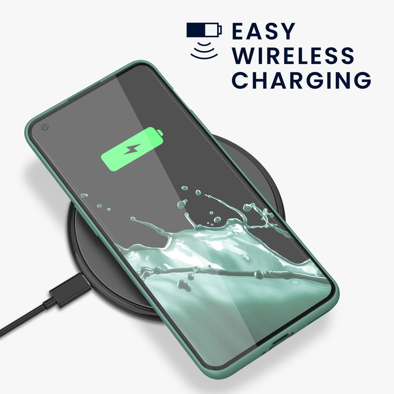 kwmobile Cell Phone Case for OnePlus 10 Pro 5G Case - Silicone - Wireless Charging - Protective Cover