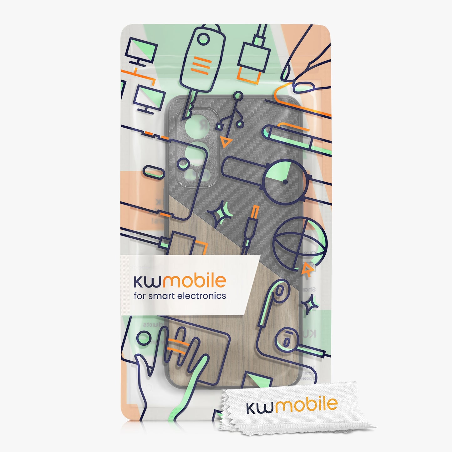 kwmobile Case Compatible with OnePlus Nord 2 5G - Phone Cover - Phone Protective Case - Smartphone Cover