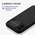 Phone case with sliding camera cover