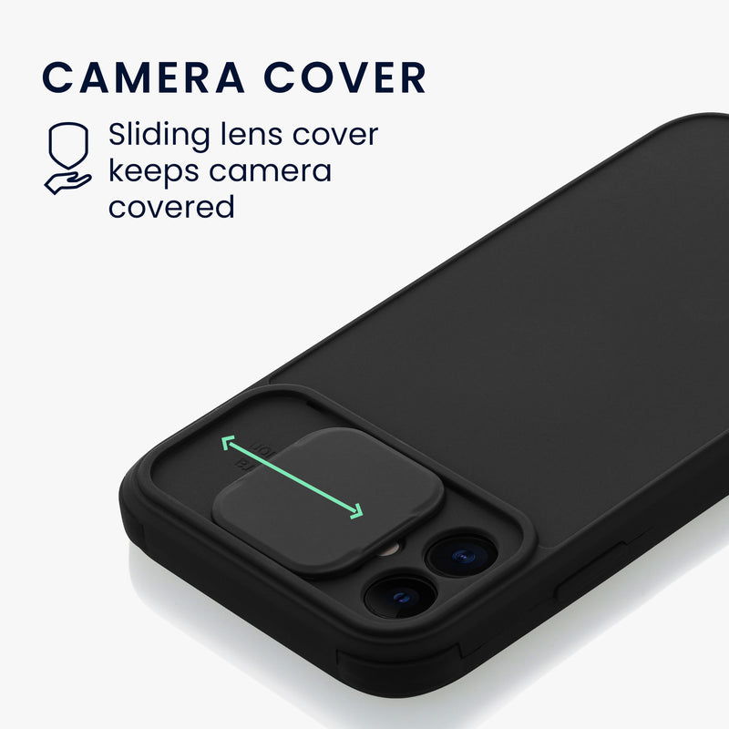 Phone case with sliding camera cover
