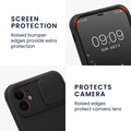 Phone case with sliding camera cover