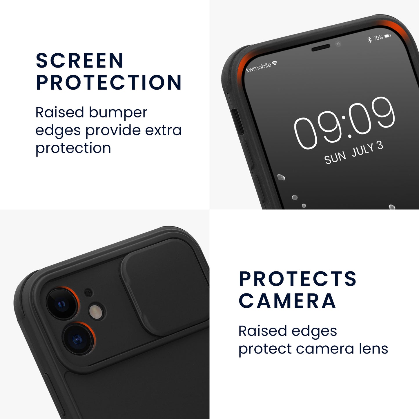Phone case with sliding camera cover