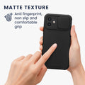 kwmobile Phone Case compatible with Apple iPhone 12 - Hard Case with Camera Protection - Bumper