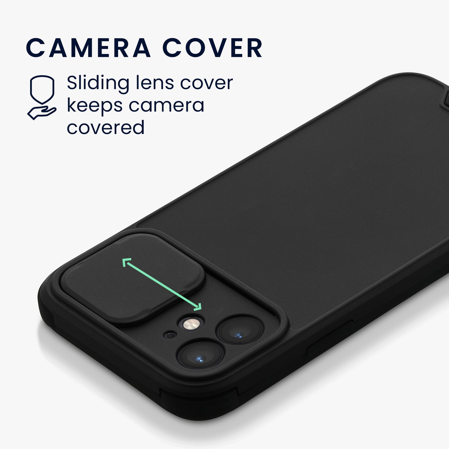 kwmobile Phone Case compatible with Apple iPhone 12 - Hard Case with Camera Protection - Bumper