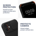 kwmobile Phone Case compatible with Apple iPhone 12 - Hard Case with Camera Protection - Bumper