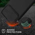 kwmobile Phone Case compatible with Apple iPhone 12 - Hard Case with Camera Protection - Bumper