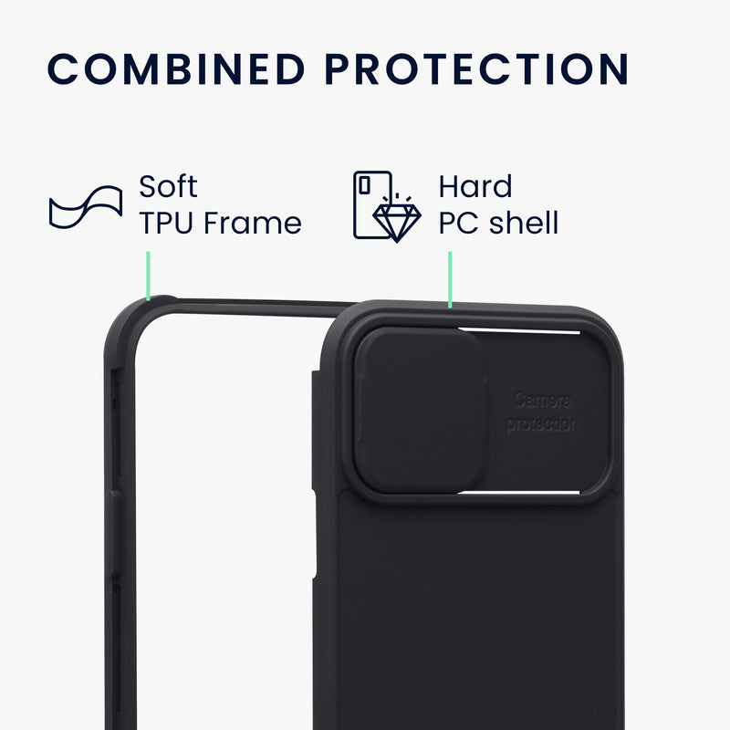 kwmobile Phone Case compatible with Apple iPhone 12 - Hard Case with Camera Protection - Bumper