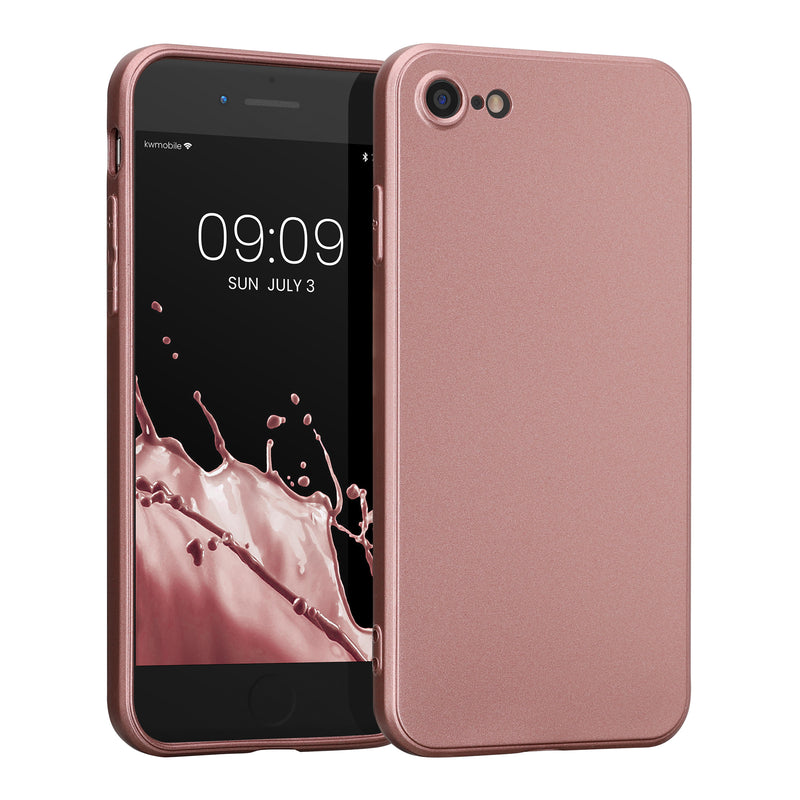 kwmobile Phone Case Compatible with Apple iPhone SE (2022) / iPhone SE (2020) / iPhone 8 / iPhone 7 - Silicone Case - Soft Cover - Phone Cover