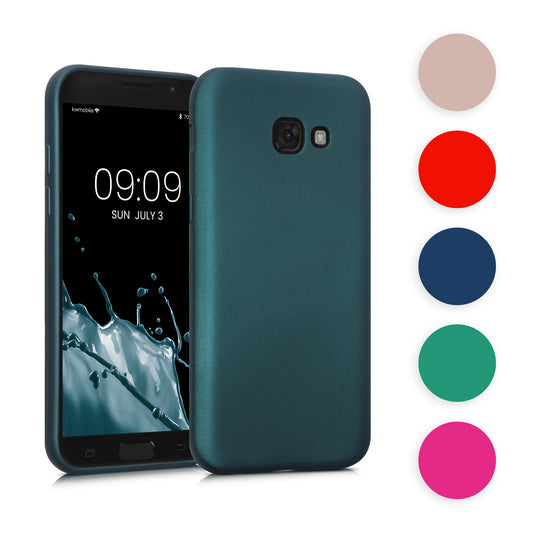 kwmobile Case kompatibel mit Samsung Galaxy A5 (2017) Hülle - Schutzhülle aus Silikon metallisch schimmernd - Handyhülle Metallic Lavendel Metallic Lavendel  