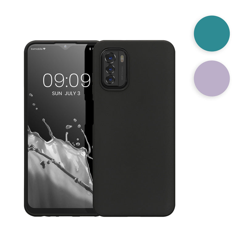 kwmobile Hülle kompatibel mit Nokia G60 5G Hülle - weiches TPU Silikon Case - Cover geeignet für kabelloses Laden - Lavendel Lavendel  