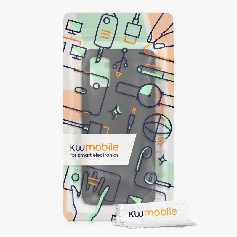 Slim Rubberized Silicone Case for Samsung Galaxy A71 in Black