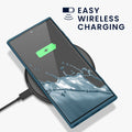 kwmobile Case Compatible with Samsung Galaxy S22 Ultra - Case Rubberized Silicone Phone Cover Protective Cover for Wireless Charging