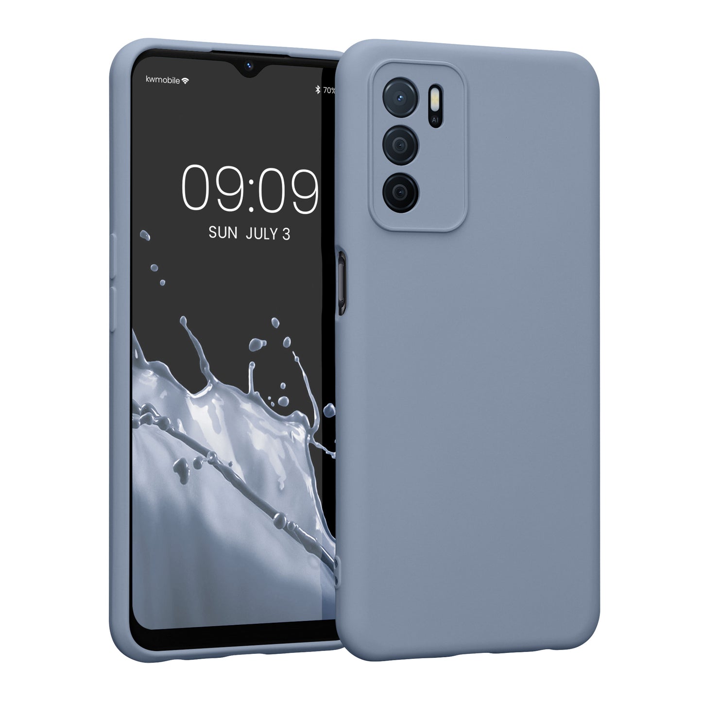 kwmobile Slim Case Compatible with Oppo A16 / A16s / A54s - Silicone Phone Cover