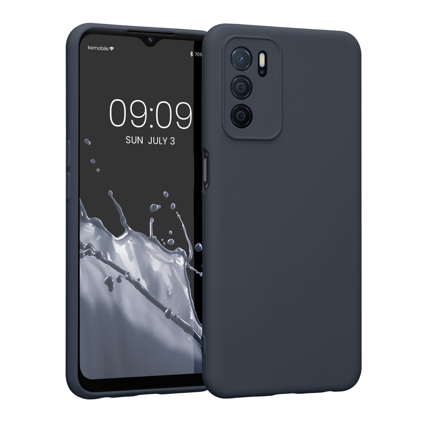 kwmobile Slim Case Compatible with Oppo A16 / A16s / A54s - Silicone Phone Cover