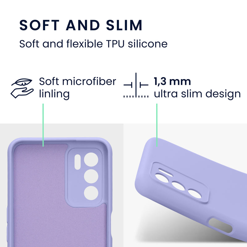 kwmobile Slim Case Compatible with Oppo A16 / A16s / A54s - Silicone Phone Cover