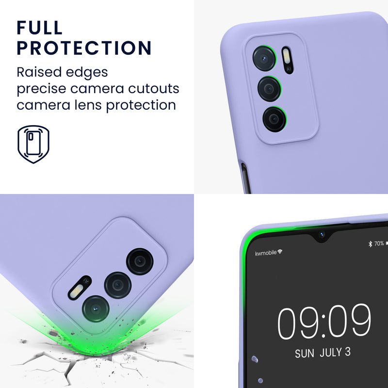 kwmobile Slim Case Compatible with Oppo A16 / A16s / A54s - Silicone Phone Cover