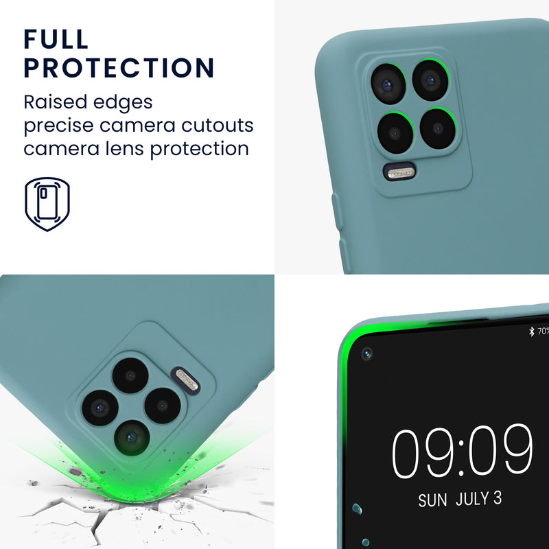 kwmobile Slim Case compatible with Realme 8 / 8 Pro Cover