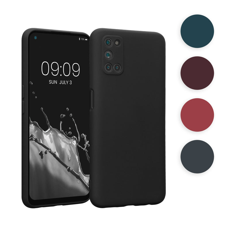 kwmobile Slim Case kompatibel mit Oppo A52 / A72 (4G) Hülle - Handyhülle aus Silikon in Petrol matt Petrol matt  
